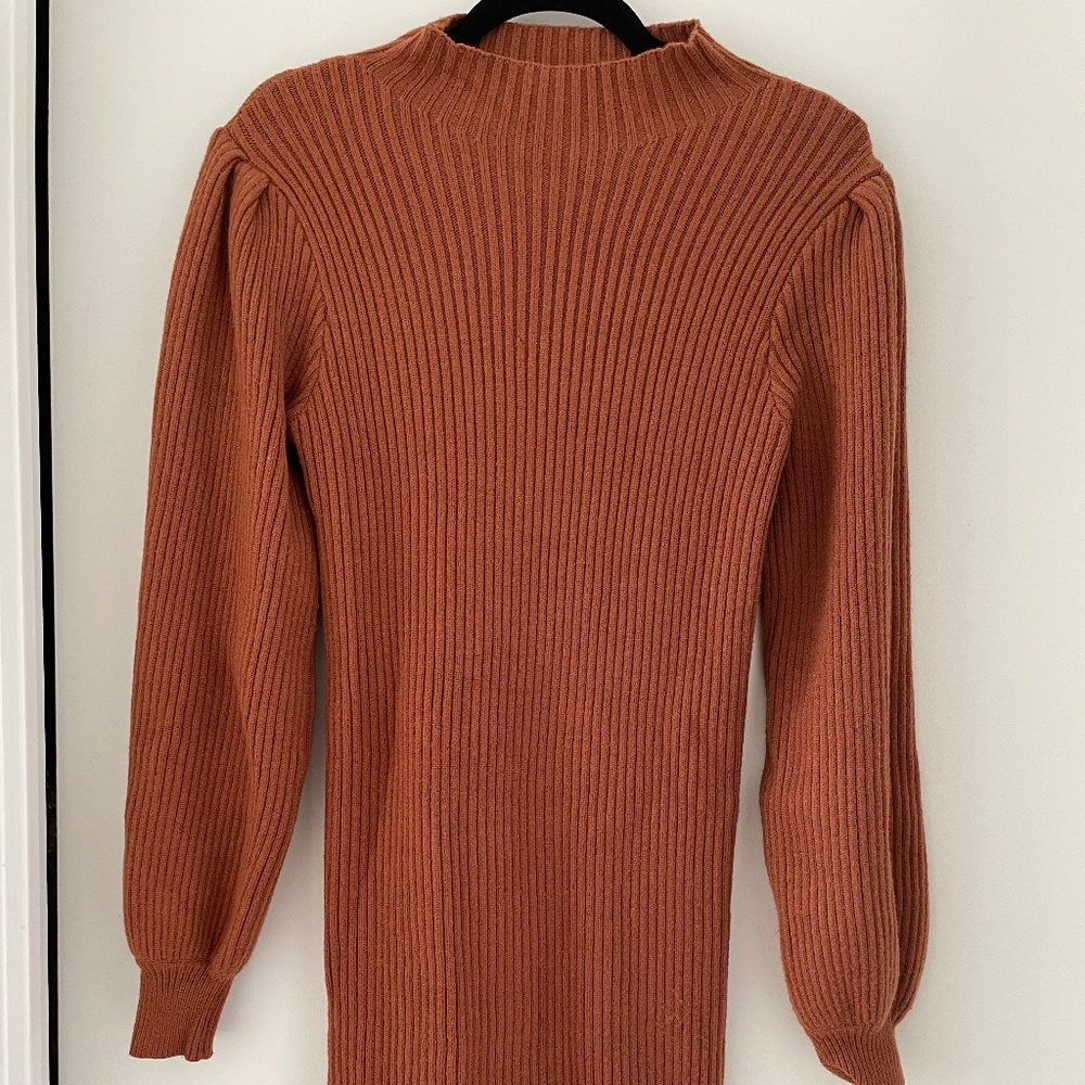 Vici Mock Neck Long Sleeve Sweater Dress